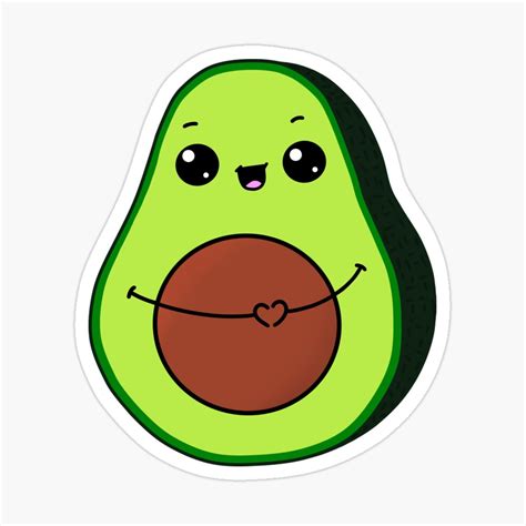 Cute Avocado Drawing Avocado Drawing Cute Step By Step