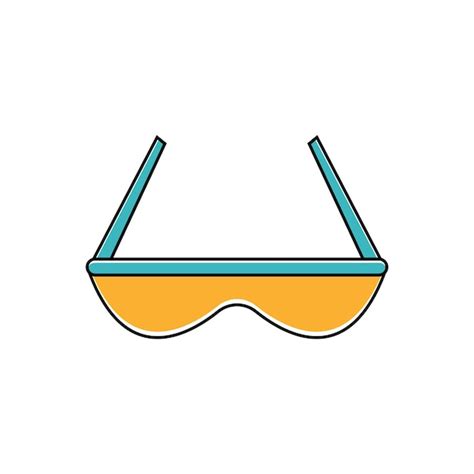 Premium Vector Doodle Style Summer Sunglasses Icon Vector Design