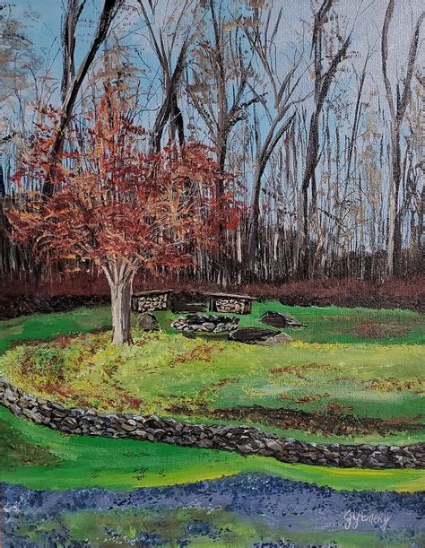 North Carolina Backyard Painting By Jennifer Emery Fine Art America