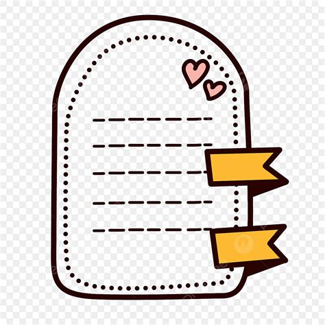 Sticky Note Clipart Vector Sticky Love Text Note Paper Border