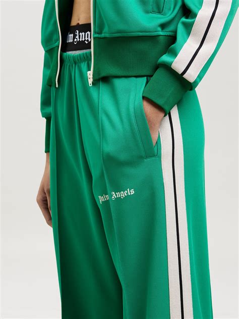 Cropped Track Pants In Green Palm Angels® Official