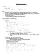 Exam 2 Study Guide 1 Docx SCM 404 Exam 2 Study Guide Set Up 40