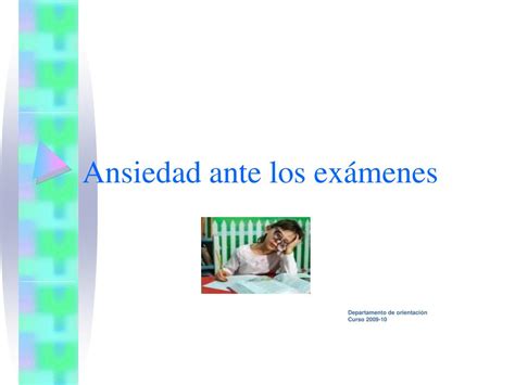 PPT Ansiedad ante los exámenes PowerPoint Presentation free download