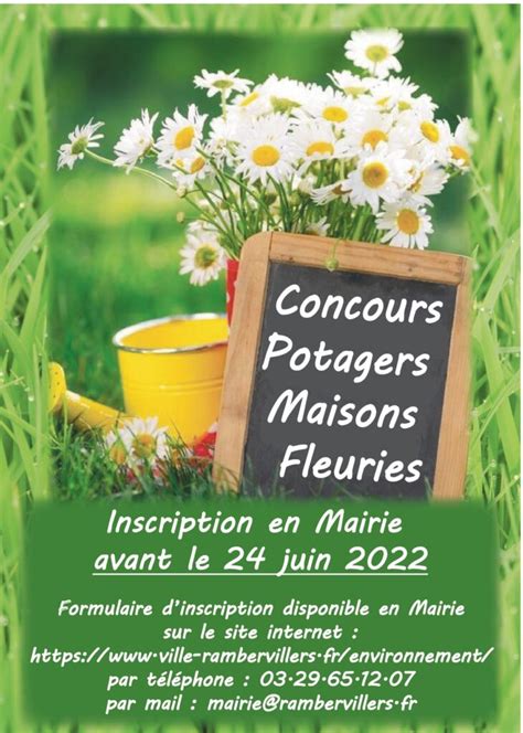 Inscription Concours Potagers Et Maisons Fleuries Ville De