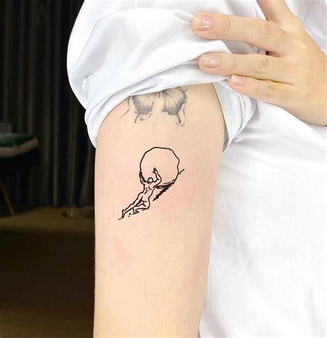 Sisyphus Temporary Tattoo, Fake Tattoo, Waterproof Tattoo, Removable Tattoo, Tattoo Lovers Gift ...