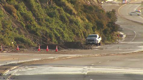 Portion Of Pacific Coast Highway Closed In Malibu Due To Mudslide