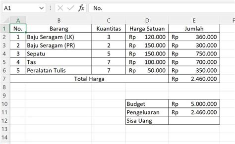 Ini Rumus Pengurangan Excel Dan Cara Menggunakannya