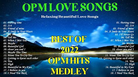 Classic Love Songs Medleybeautifful Opm Love Song Of All Time Opm