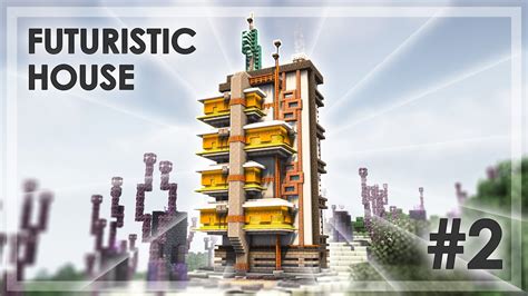 How To Build A Futuristic House In Minecraft Scifi Building Tutorial