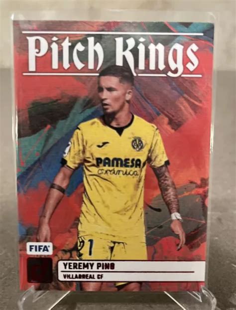 CARTE PARALLÈLE ROUGE Yeremy Pino 2023 24 Donruss FIFA PITCH KINGS 25