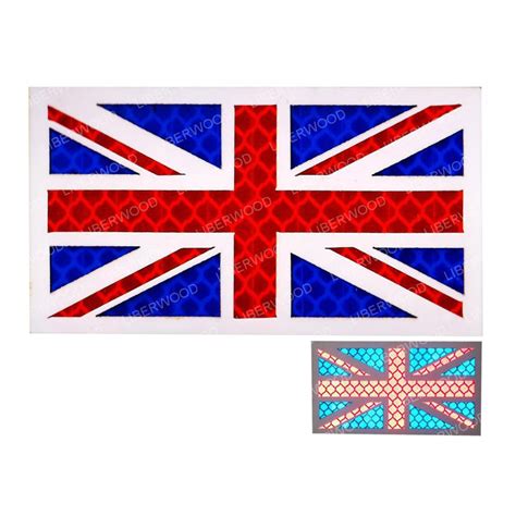 British Flag Patch Union Jack Ir Reflective Patch England Uk Great