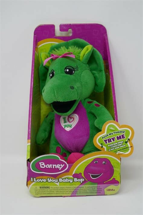 Fisher Price Barney I Love You Baby Bop 10 Plush Cuddle Hug New In Box