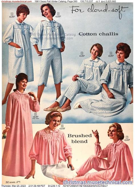 1961 Sears Fall Winter Catalog Page 260 Catalogs And Wishbooks Vintage Pajamas Fall Winter