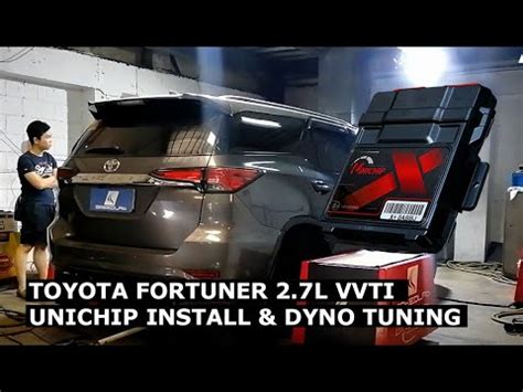 Toyota Fortuner 2 7L VVTi Unichip Install Dyno Tuning ECU Remap