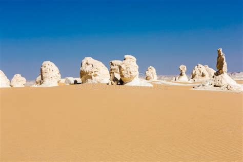 The White Desert At Farafra In The Sahara Of Egypt Stock Image Image