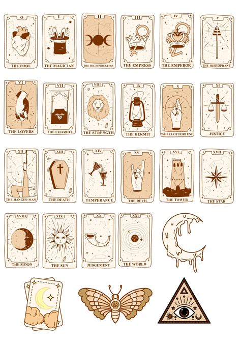 Tarot Journal Printable Tarot Spreads PDF Tarot Workbook Etsy