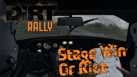 Dirt Rally Career Mode 7 Stage Win Or Riot Youtube