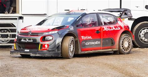 Web Rally Wrc Testes Citro N Racing Craig Breen