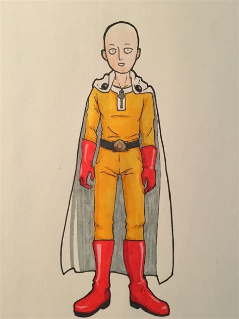 One Punch Man Sketch Drawing