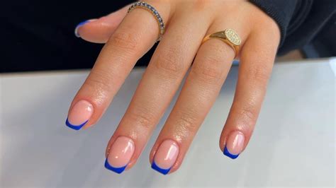 Colored French Tip Nails