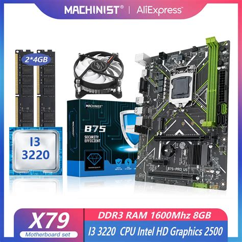 Machinist Lga 1155 Motherboard B75 Micro Atx Computer Motherboard For