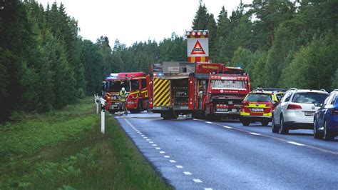 Mc F Rare D D Efter Frontalkrock Med Personbil P Kronoberg