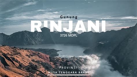 Menuntaskan Mimpi Menuju Puncak Gunung Rinjani Mt Rinjani Mdpl