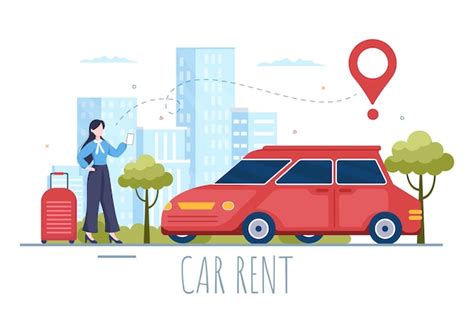 Premium Vector Car Rental Booking Reservation And Sharing Using