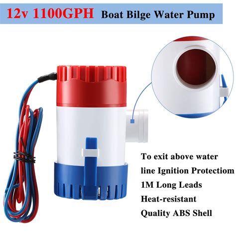 Boat Bilge Water Pump V Gph Electric Marine Bilge Pump And