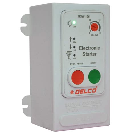 Gsw Gelco Single Phase Motor Starter Voltage Vac At In