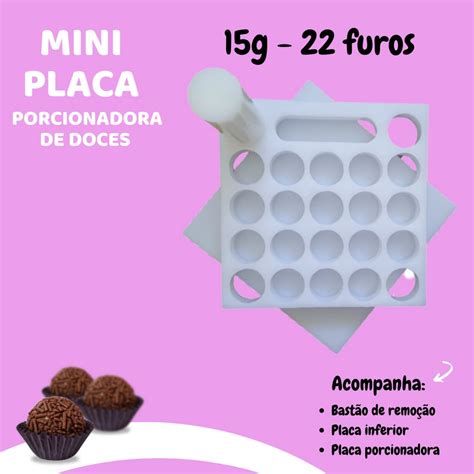 Mini Placa Porcionadora Dosadora De Brigadeiro Beijinho Doces Shopee