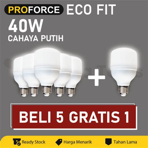 Jual Lampu Bohlam Led Proforce Eco Fit Watt Lumen Kota