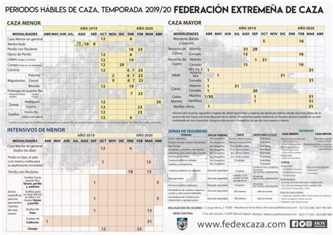 Fechas De Caza Mayor Y Menor