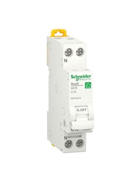 Schneider 16A 1P N 4 5KA C Magnetothermal Switch 1 Module Matyco