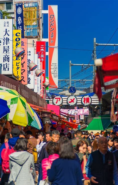 Ameyoko Shopping Street in Tokyo Editorial Stock Image - Image of city ...