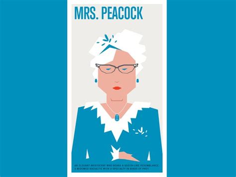 Mrs Peacock Character Illustration Illustration Art Pages