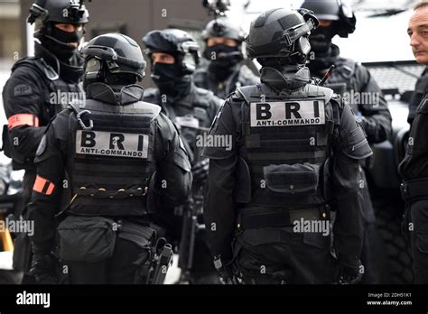 Members Of The Research And Intervention Brigade Of The French National