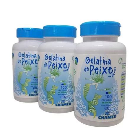 Capsula Gelatina De Peixe Chamel 500mg 100cps