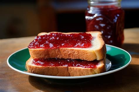 Premium Photo Photo Homemade Whole Wheat Bread With Strawberry Jam