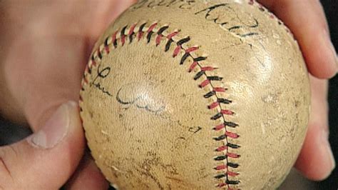 1927 Babe Ruth Lou Gehrig Signed Baseball Antiques Roadshow PBS