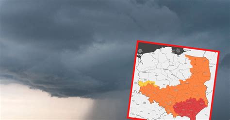 Prognoza pogody Synoptyk IMGW ostrzega przed burzami Najwięcej na