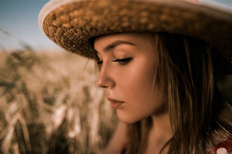 Wallpaper Model Brunette Portrait Bokeh Depth Of Field Women