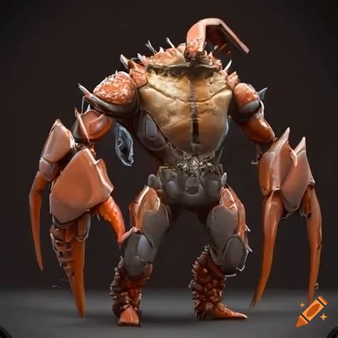 Crab Man With Scorpion Tail Rpg Game Enemy In High Detail On Craiyon