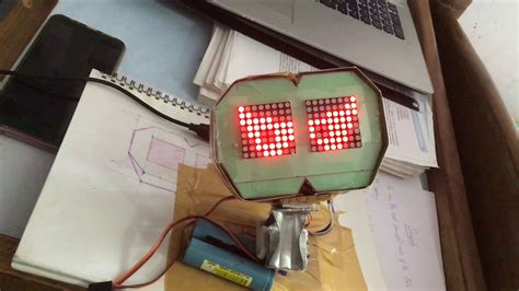 Robot Eyes With Led 88 Matrix Arduino Youtube