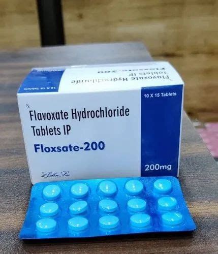 Floxsate 200 Flavoxate Hydrochloride Tablets IP 200mg 10 15 Tablet