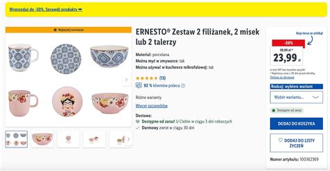 Porcelanowa zastawa w Lidlu za 23 zł Sprawdź wyjątkową ofertę