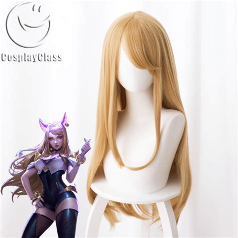 League Of Legends LOL K DA Ahri The KDA Nine Tailed Fox Cosplay Wig