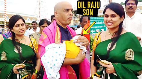 Dil Raju With His Son And Wife Tejaswini Latest Visuals Dil Raju