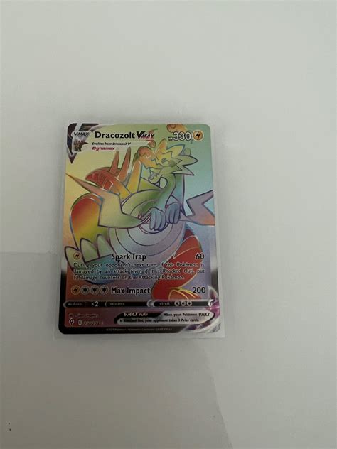 Pokémon dracozolt vmax rainbow