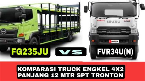 Komparasi Terbaru Antara Dua Truck Engkel 4x2 Terpanjang Hino FG235JU